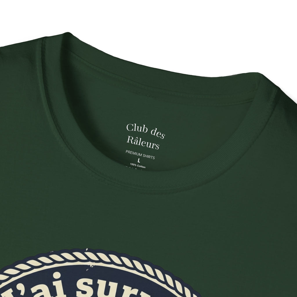 J'ai survécu au RER B T-Shirt — Paris Commuter Vintage Train Tee