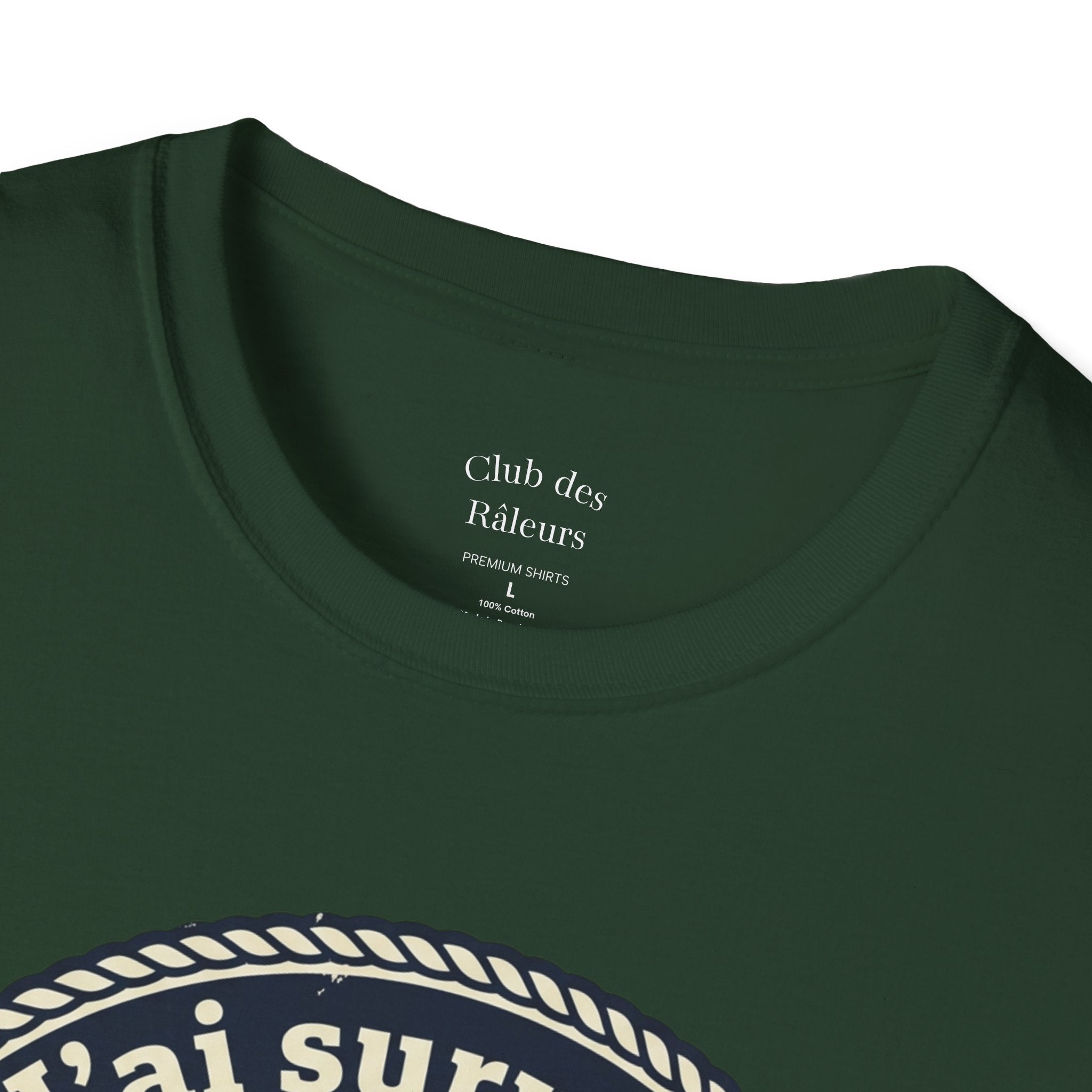 J'ai survécu au RER B T-Shirt — Paris Commuter Vintage Train Tee