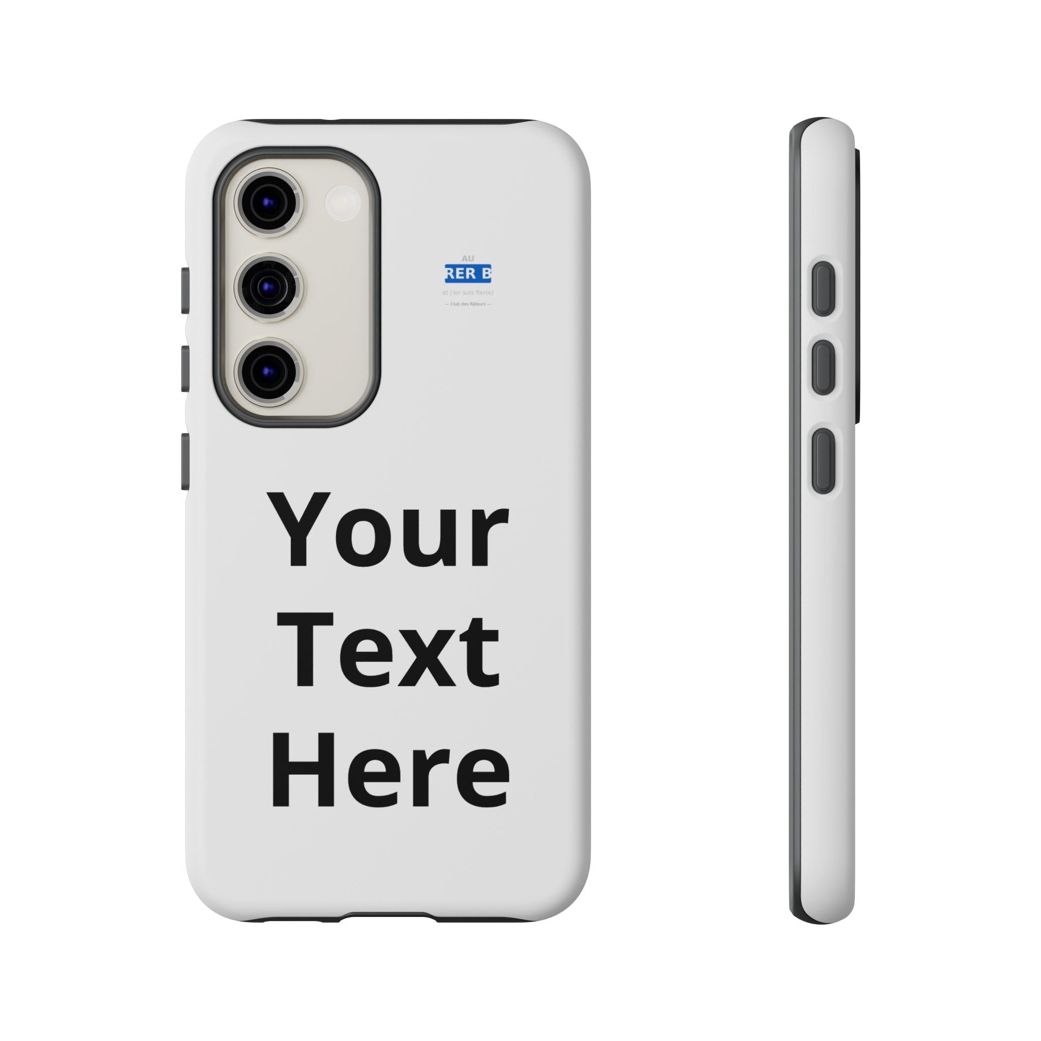 Personalized Tough Phone Case — Custom Text Protective iPhone Case