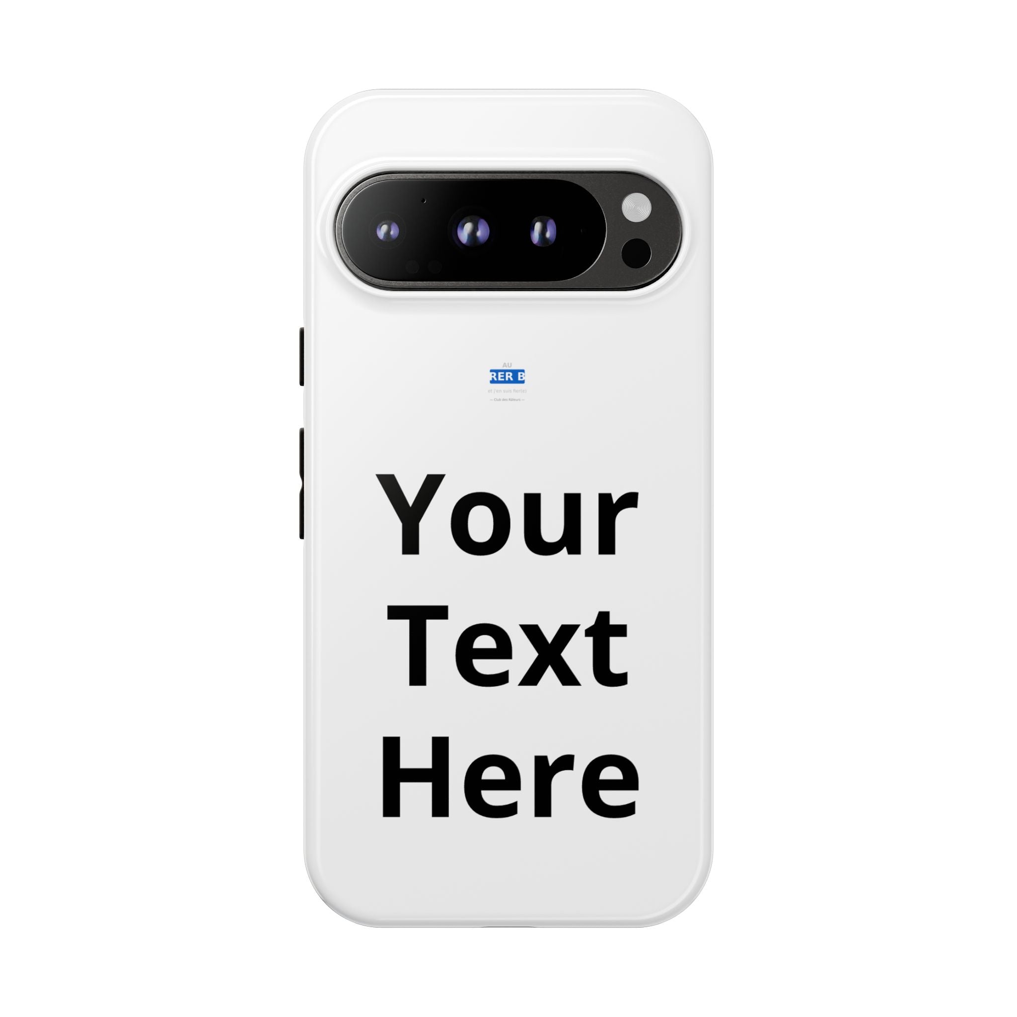 Personalized Tough Phone Case — Custom Text Protective iPhone Case