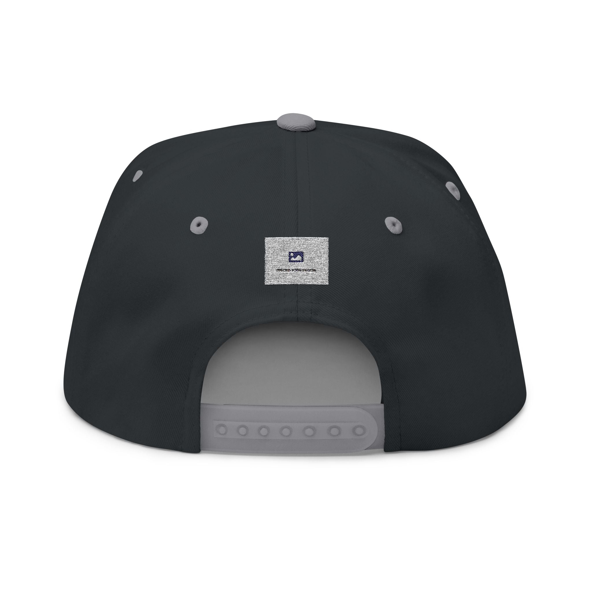 Custom Embroidered Flat Bill Cap — Personalized Text Snapback