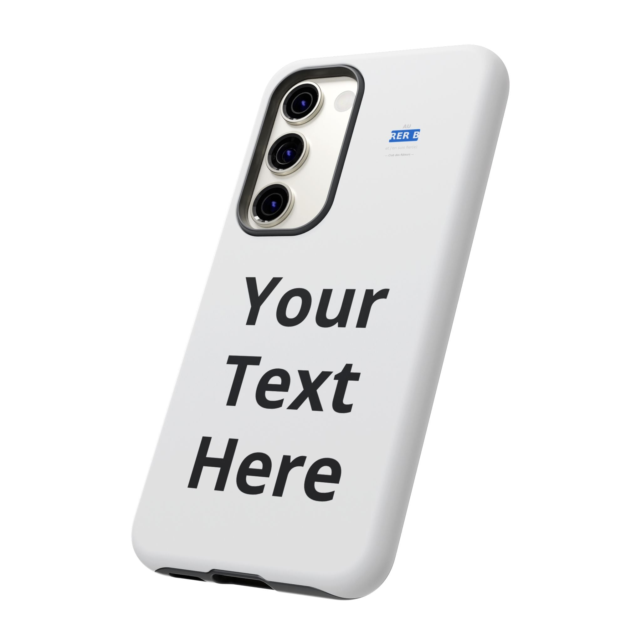 Personalized Tough Phone Case — Custom Text Protective iPhone Case
