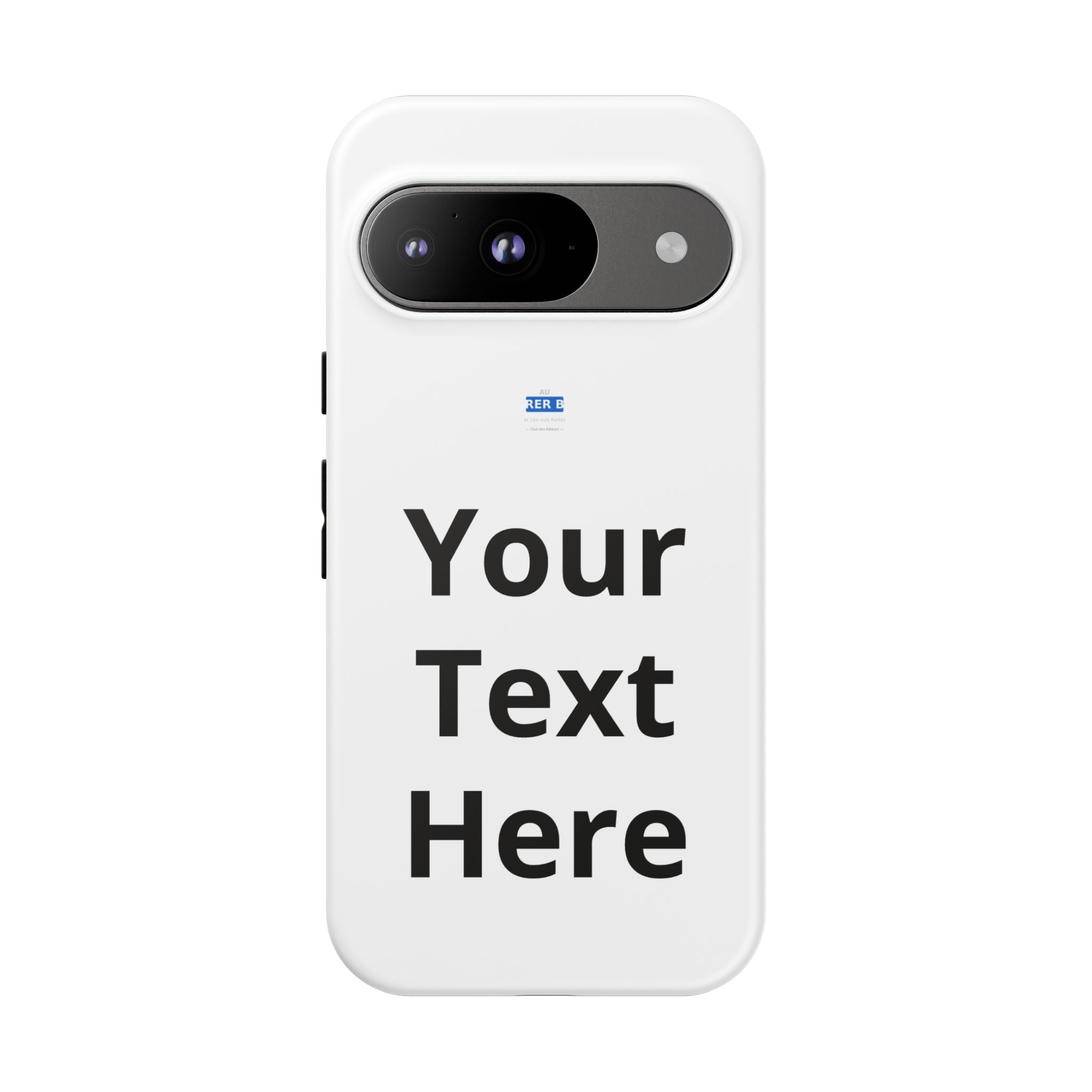 Personalized Tough Phone Case — Custom Text Protective iPhone Case