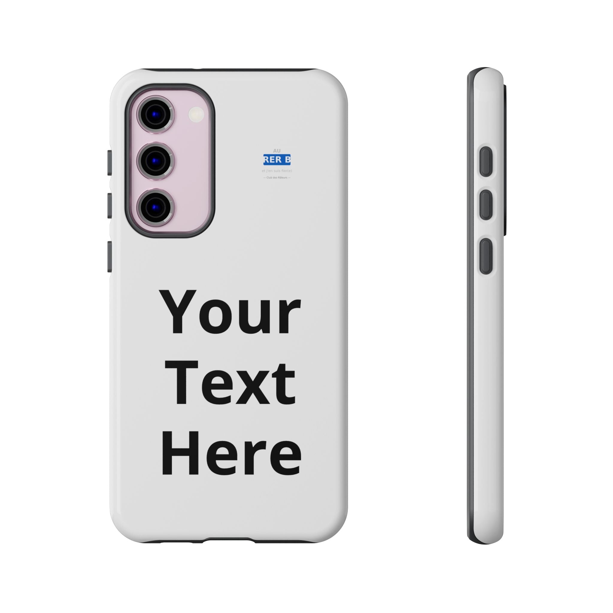 Personalized Tough Phone Case — Custom Text Protective iPhone Case