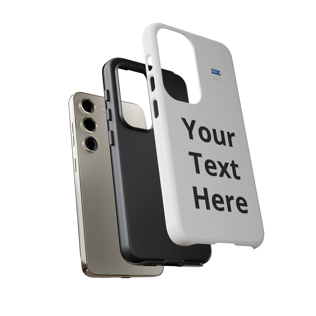 Personalized Tough Phone Case — Custom Text Protective iPhone Case