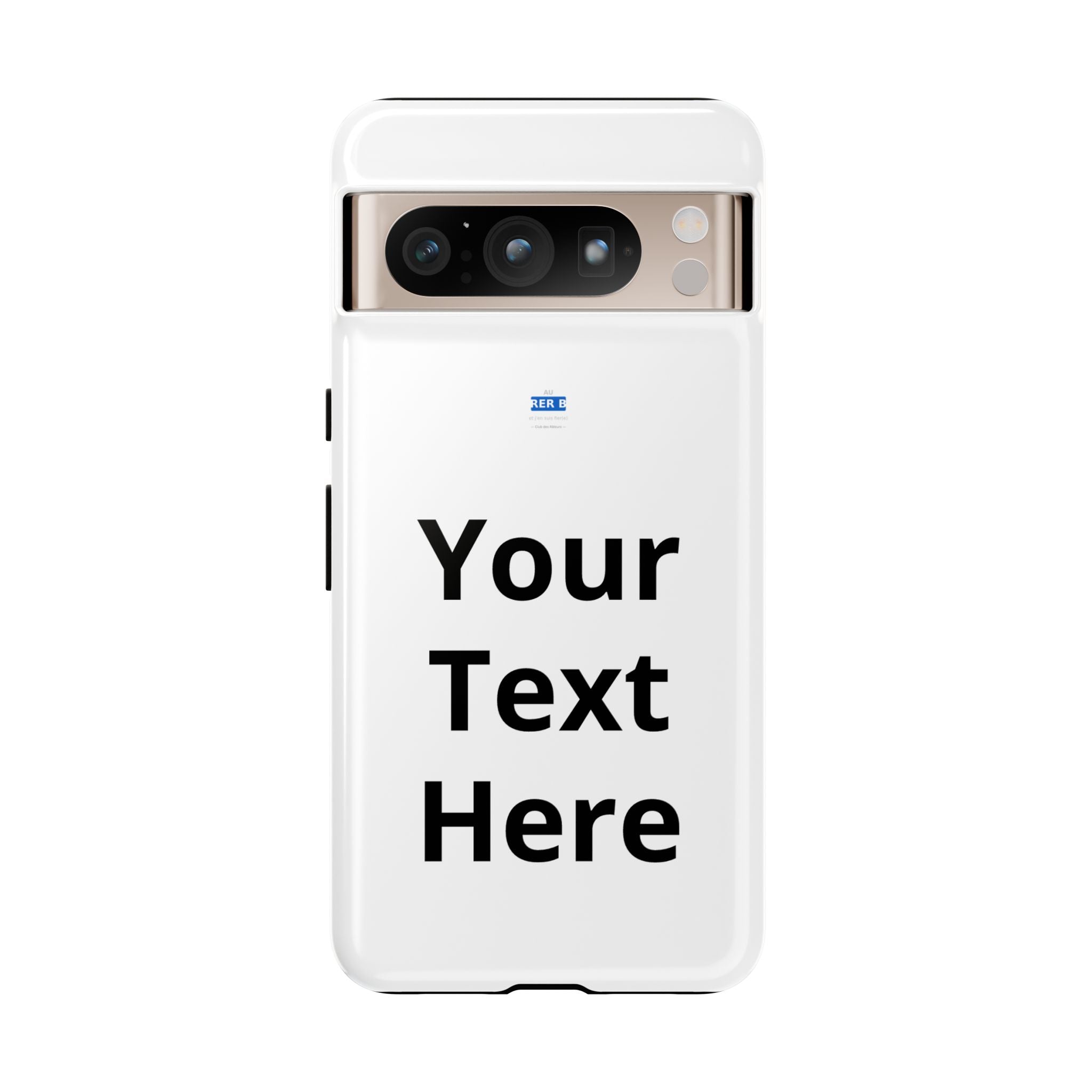 Personalized Tough Phone Case — Custom Text Protective iPhone Case