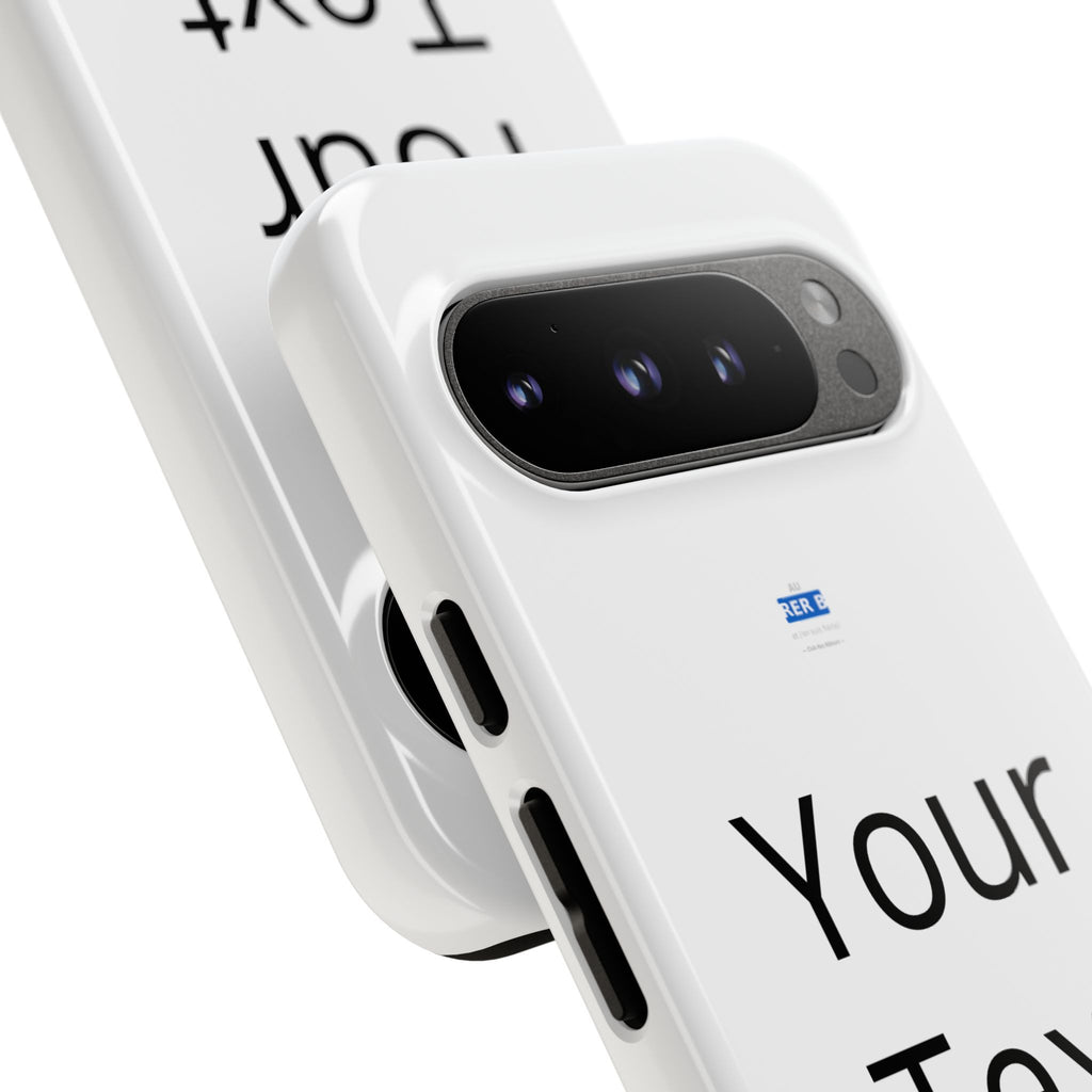Personalized Tough Phone Case — Custom Text Protective iPhone Case