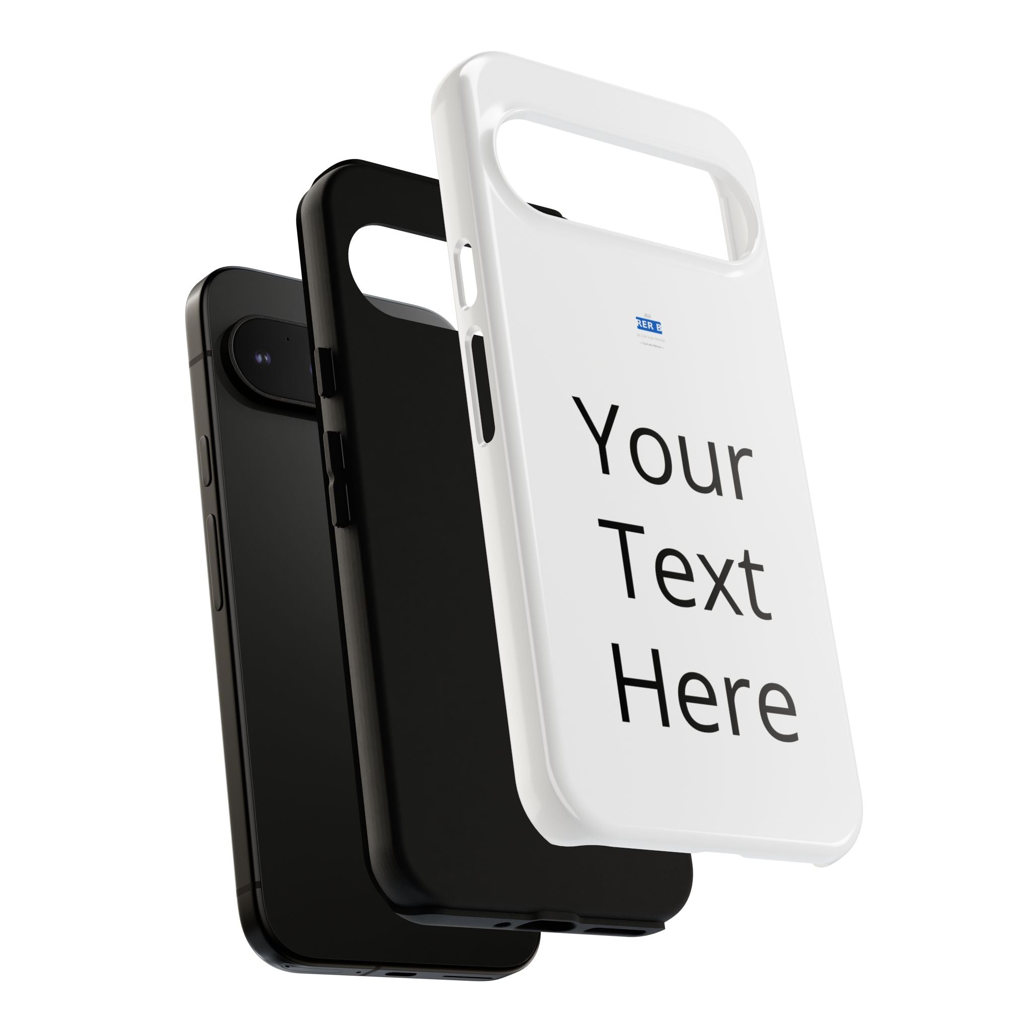 Personalized Tough Phone Case — Custom Text Protective iPhone Case