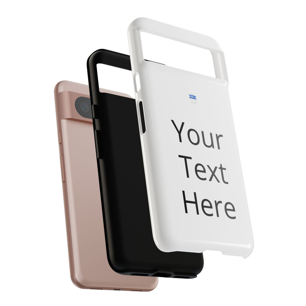 Personalized Tough Phone Case — Custom Text Protective iPhone Case
