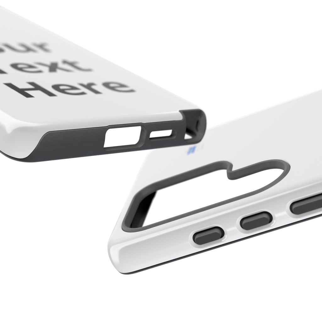 Personalized Tough Phone Case — Custom Text Protective iPhone Case