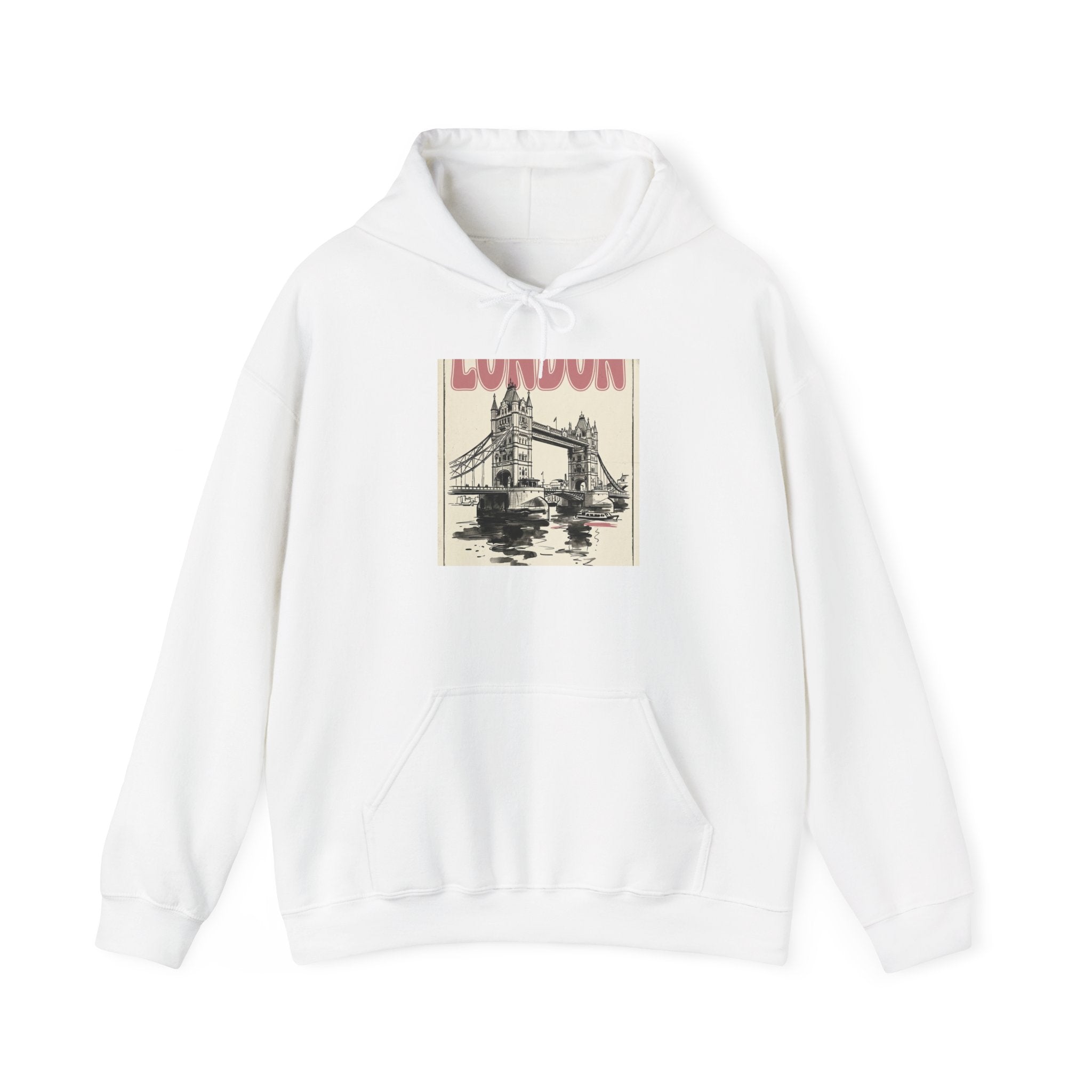 London Bridge Illustration Hoodie | Fashion-Editorial, Parisian Office Glam