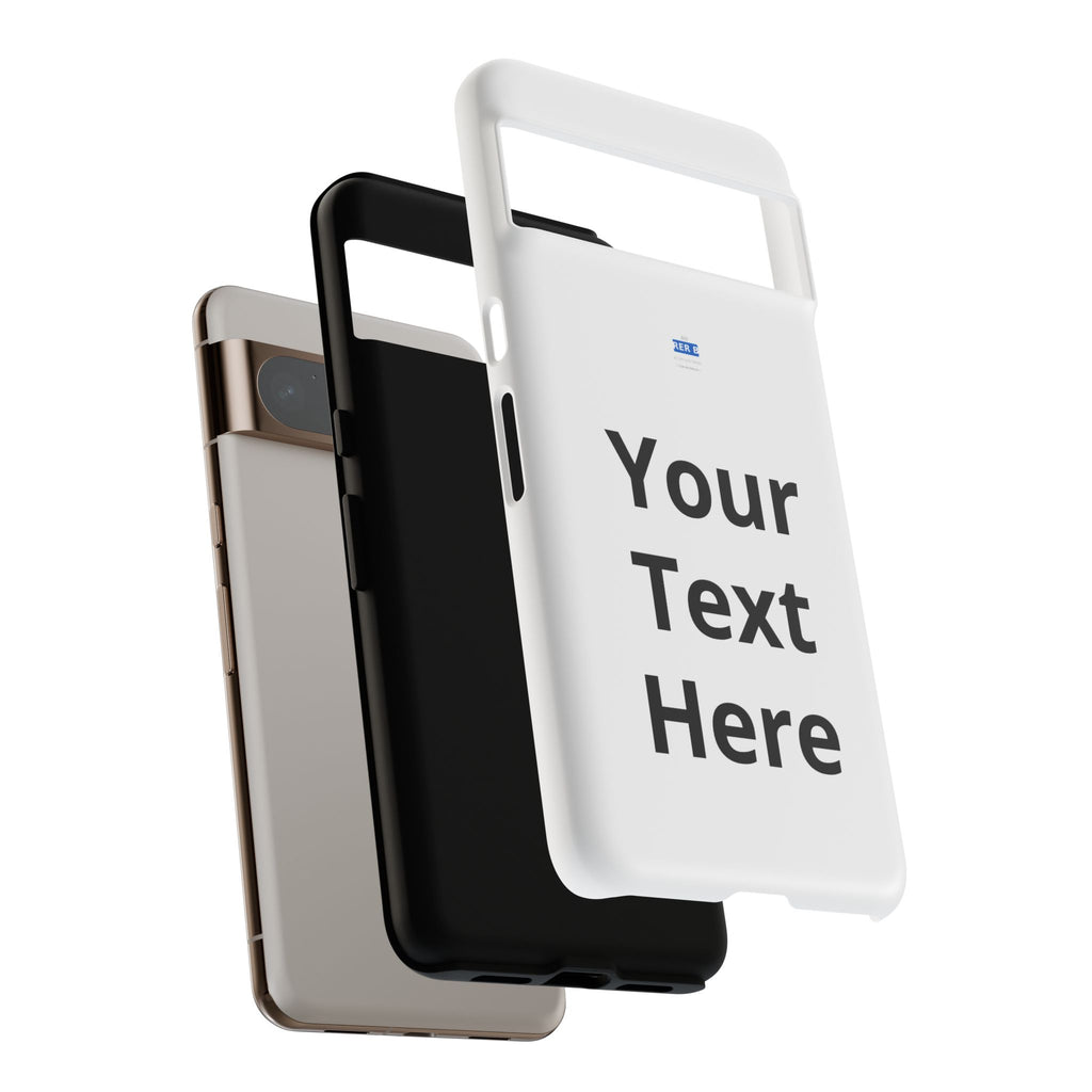 Personalized Tough Phone Case — Custom Text Protective iPhone Case
