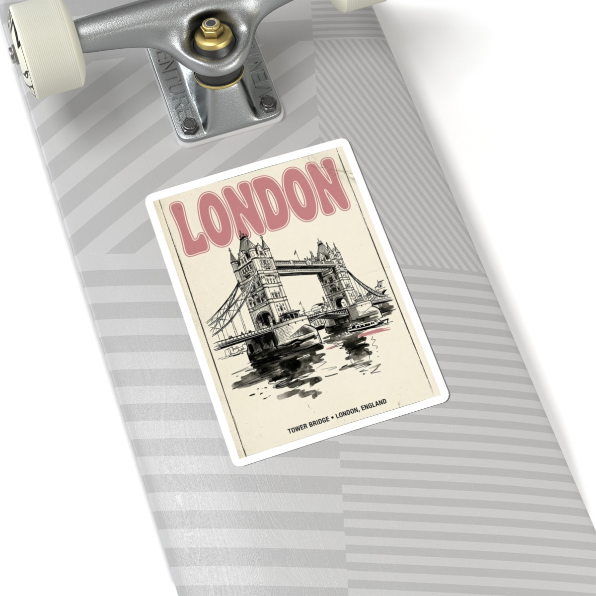London Tower Bridge Sticker | Fashion-Editorial, Parisian City-Girl Aesthetic