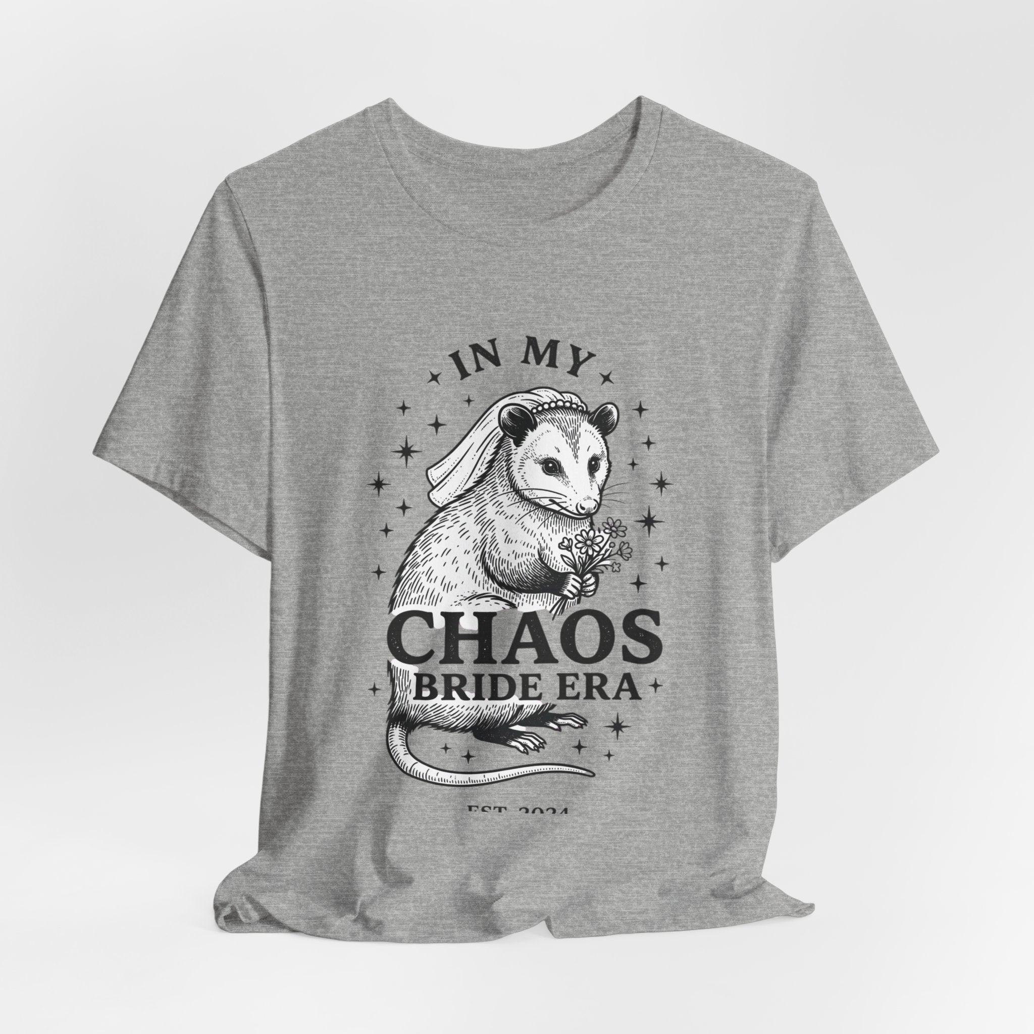 In My Chaos Bride Era Tee | Engaged Bride Slogan, Vintage Script