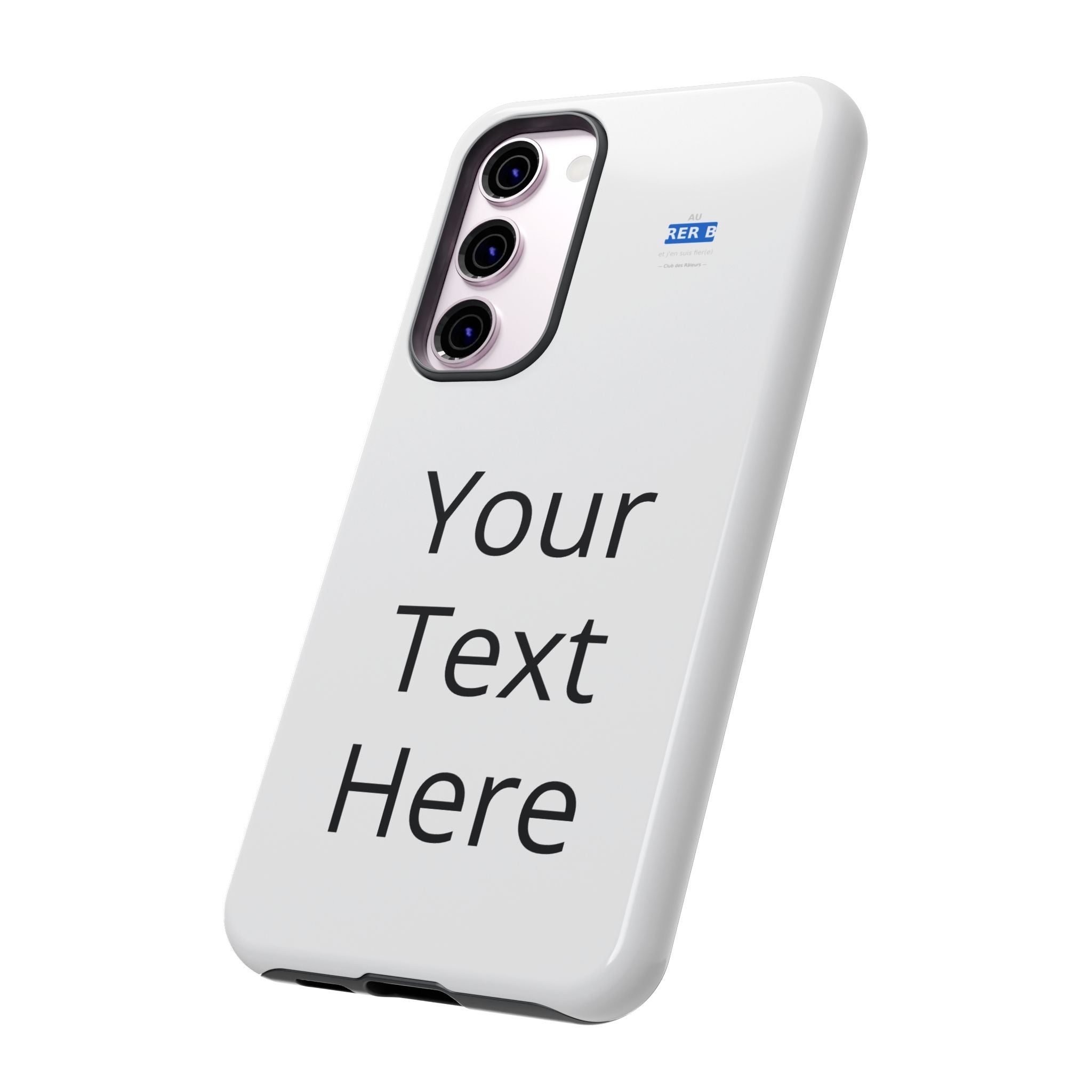 Personalized Tough Phone Case — Custom Text Protective iPhone Case