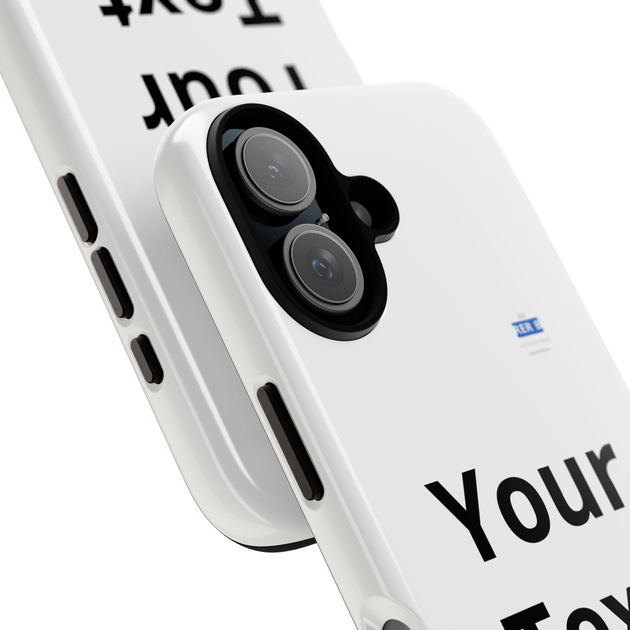 Personalized Tough Phone Case — Custom Text Protective iPhone Case