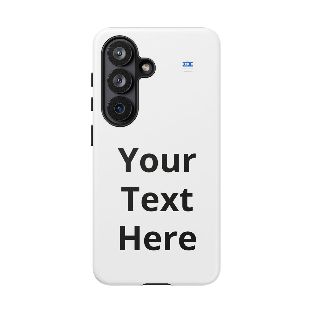 Personalized Tough Phone Case — Custom Text Protective iPhone Case